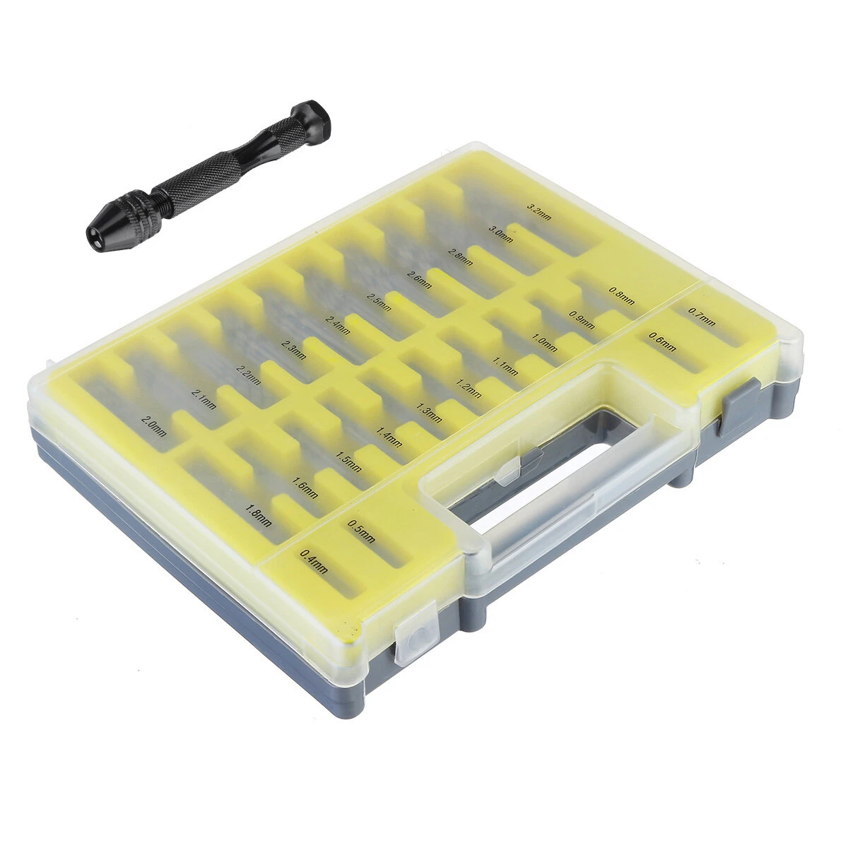 Hand Drill Keyless Chuck - 0.3-4mm with 150 Drill Bits Set for Wood - Image 4