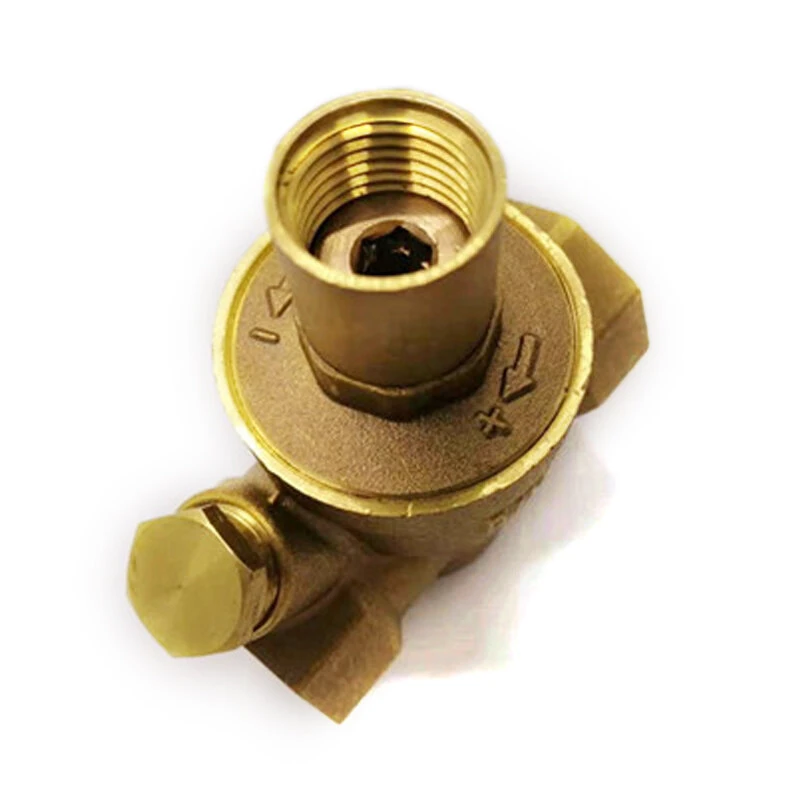 DN20 Brass Water Pressure Regulator Valve | Adjustable 25mm Threaded with Gauge - Image 2