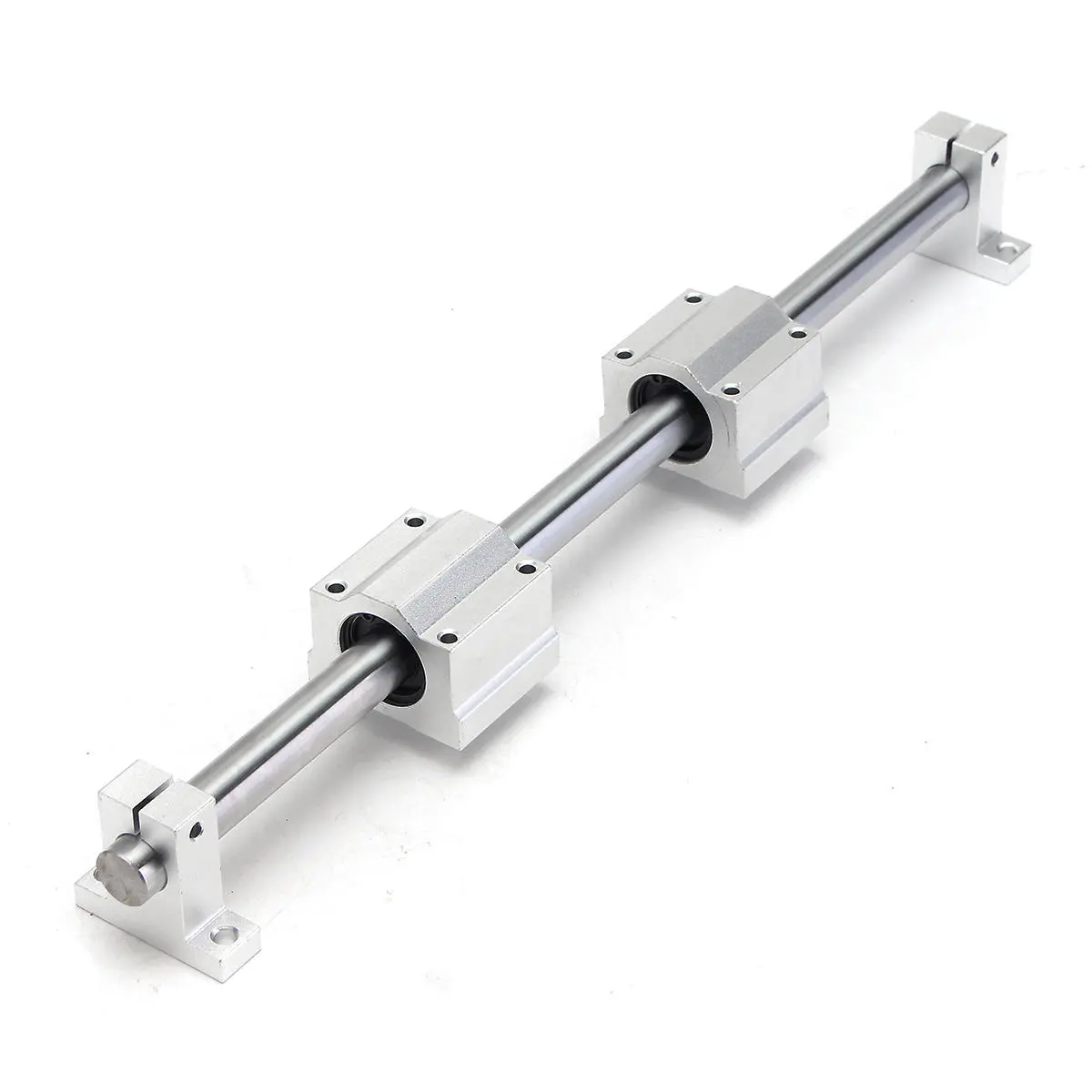 Machifit 16mm x 1000mm Linear Rail Shaft with Bearing Block | CNC Guide Support - Image 2