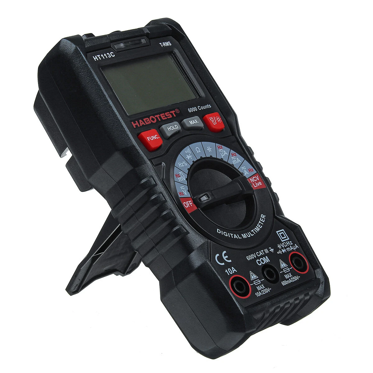 HT113C Professional Digital Multimeter - LCD Handheld with Flashlight | AC/DC Voltage Tester - Image 4