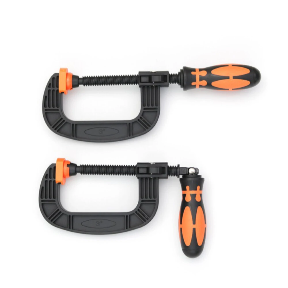Heavy-Duty G-Clamp with Swivel Jaw Pad - Easy Adjustment for Woodworking - Image 3