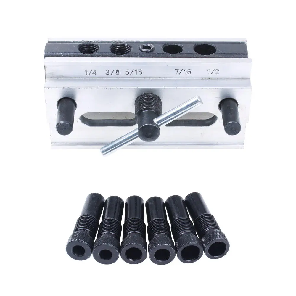 Self Centering Doweling Jig - Aluminum Alloy Drill Guide for Woodworking - Image 3