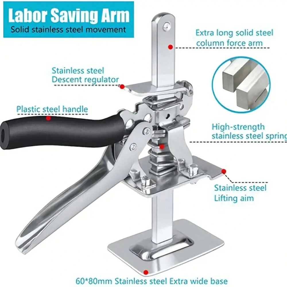 Carbon Steel Tile Leveling Clips - 120kg Capacity with Adjustable Lifter Arm | Labor-Saving Tool - Image 5