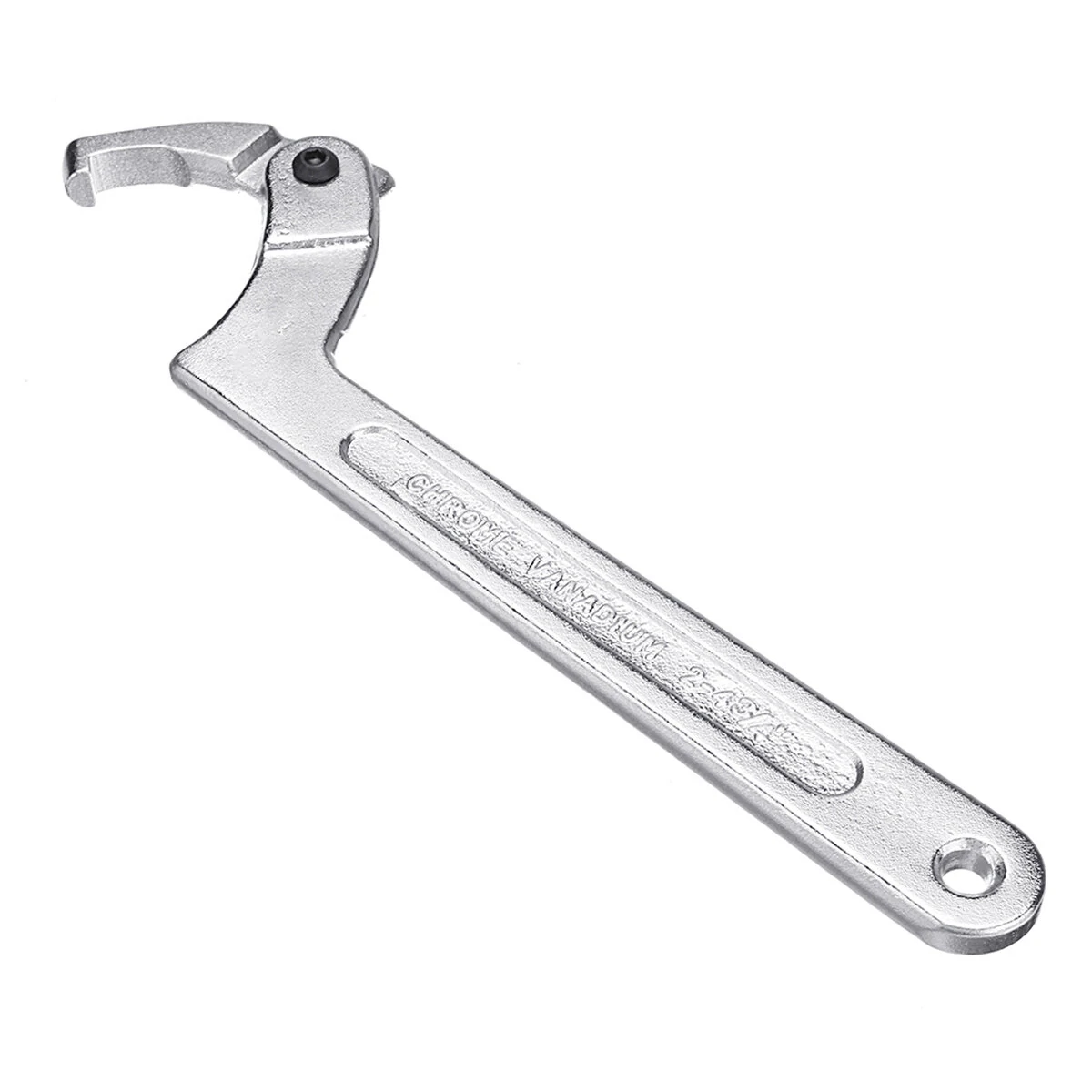 Chrome Vanadium Adjustable C-Spanner Wrench | 19-120mm Range | Hook Wrench Tool - Image 2