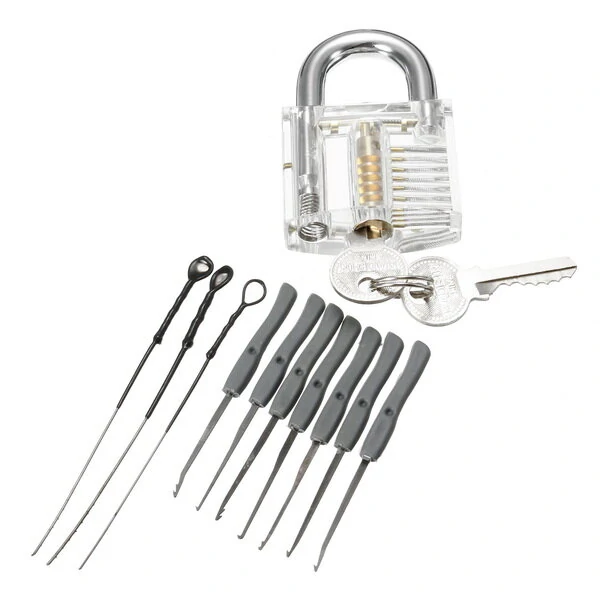 Mini Locksmith Tool Set - Lock Pick Tools & Training Lock with Keys - Image 2