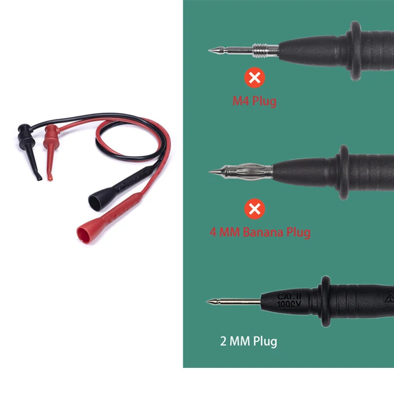 Universal Multimeter Test Hooks | 2mm Plug Probe for Electrical Testing - Image 4