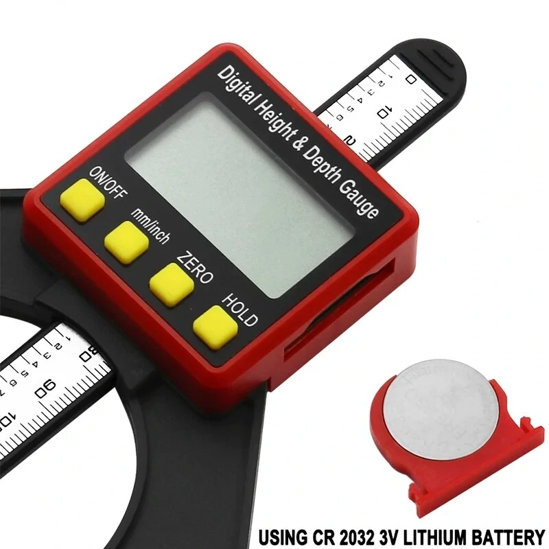 Digital Depth Gauge with LCD & Magnetic Feet | Woodworking Measuring Tool for Router Tables - Image 4