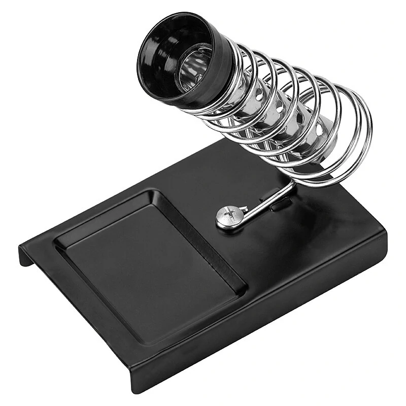 JCD Electric Soldering Iron Stand with Holder, Metal Pads & Desoldering Pump - Image 4