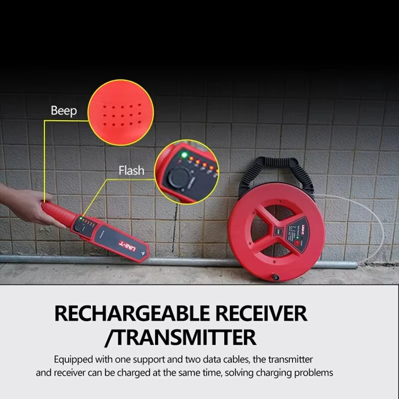 UNI-T UT661B Wall Pipeline Blockage Locator | 30m Range Rechargeable - Image 3