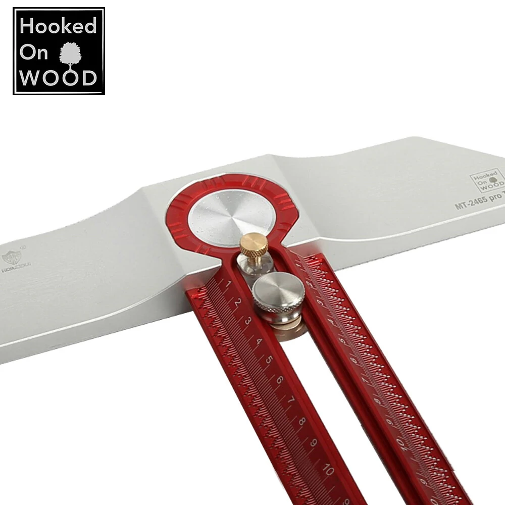 HONGDUI MT-2465 PRO T Square Ruler - Aluminum Alloy Scriber Marking Gauge - Image 2