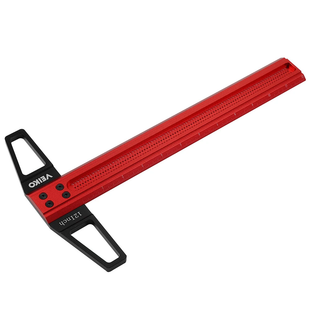 ENJOYWOOD VEIKO TS Imperial Aluminum Alloy Scriber Ruler | 12-30 Inch | 1/16 Per Hole - Image 3