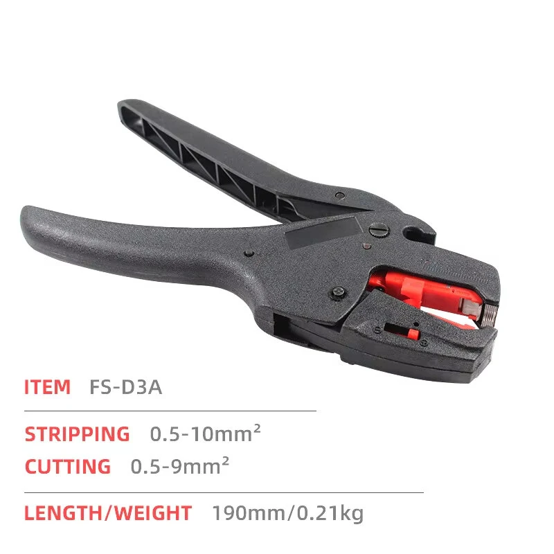 FS-D3A Self-Adjusting Wire Stripper Tool | 0.5-10mm² Multifunctional for Electrical Work - Image 5