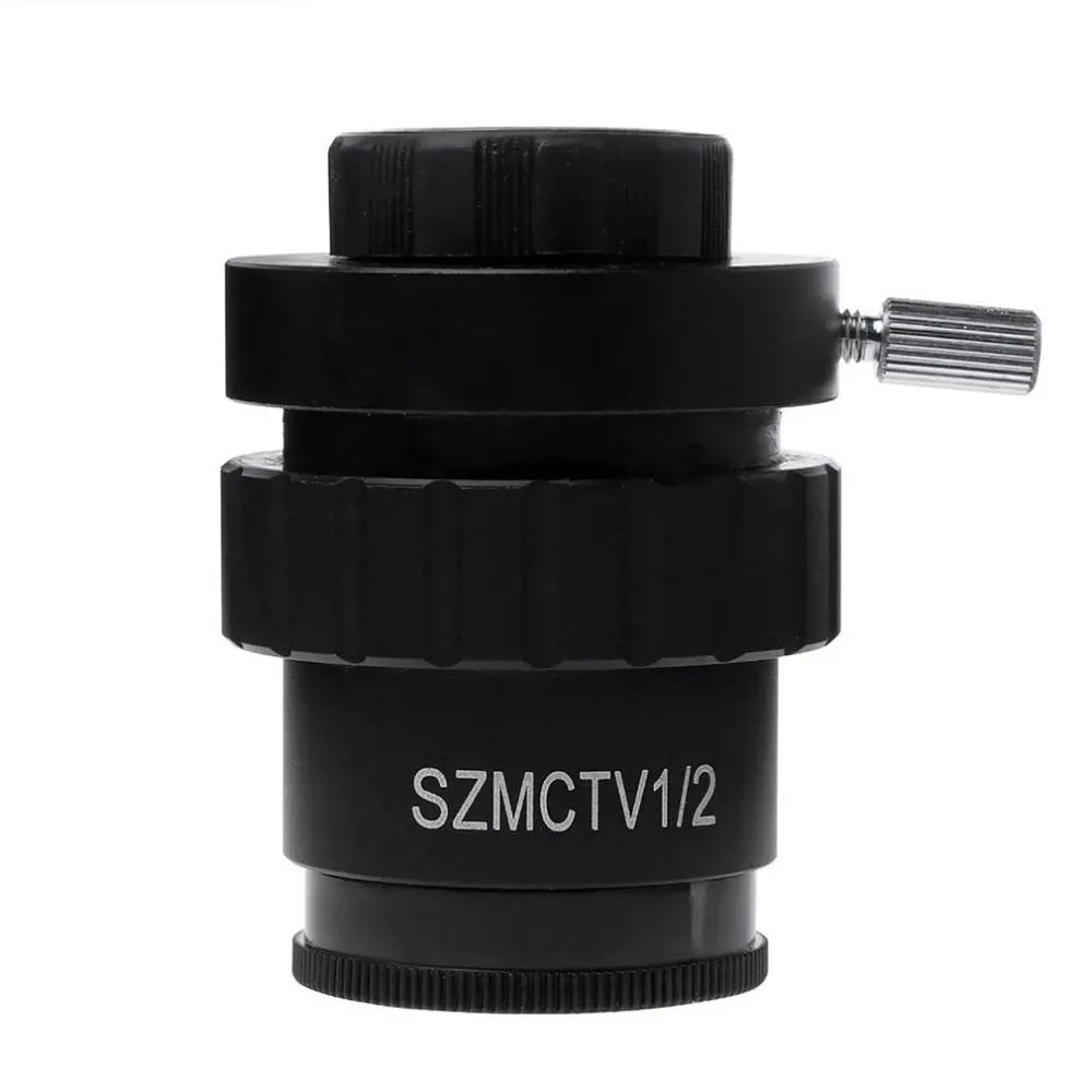 0.5X C-mount Lens & 1/2 Adapter for Trinocular Stereo Zoom Microscope - Image 2