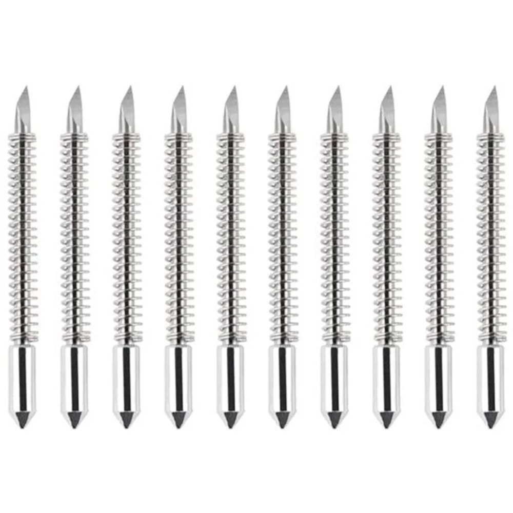 Graphtec CB09U Vinyl Cutter Blades - 50Pcs 45 Degree Replacement with Spring - Image 3