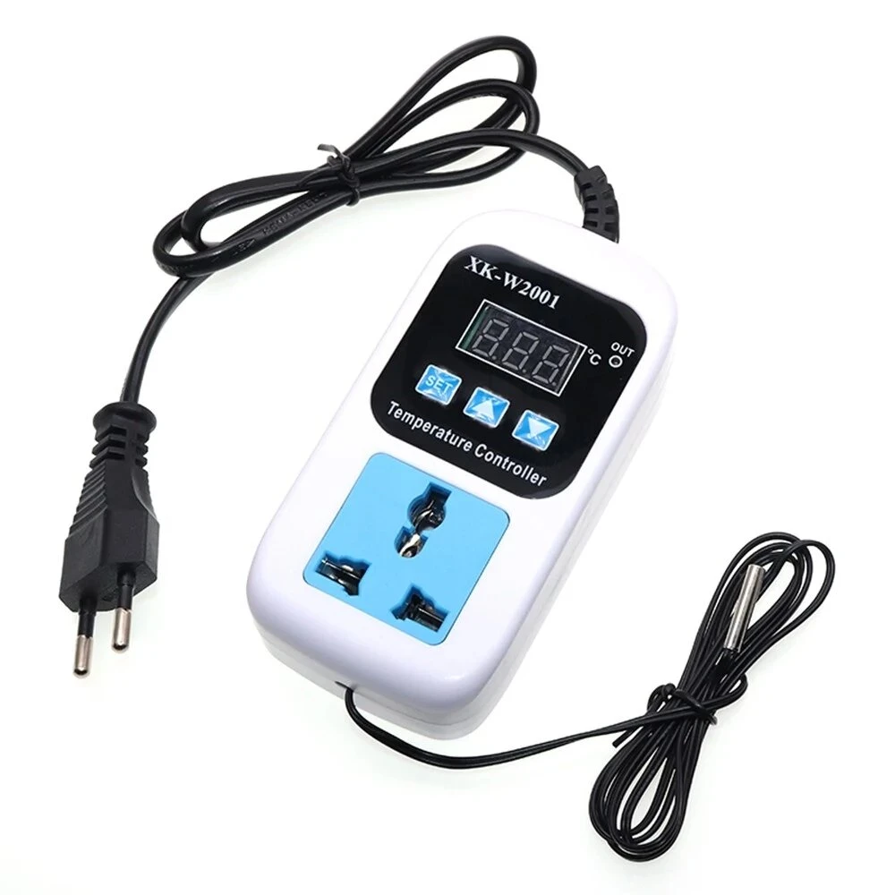 XK-W2001 Digital Thermostat Switch | LED Thermometer Controller for Aquarium Reptile Incubation - Image 5