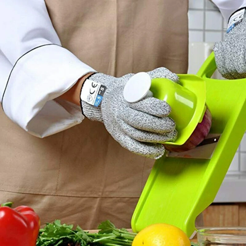 Cut Resistant Gloves Level 5 - Anti Cutting for Kitchen Meat, Woodworking, Mandolin Slicing - Image 4