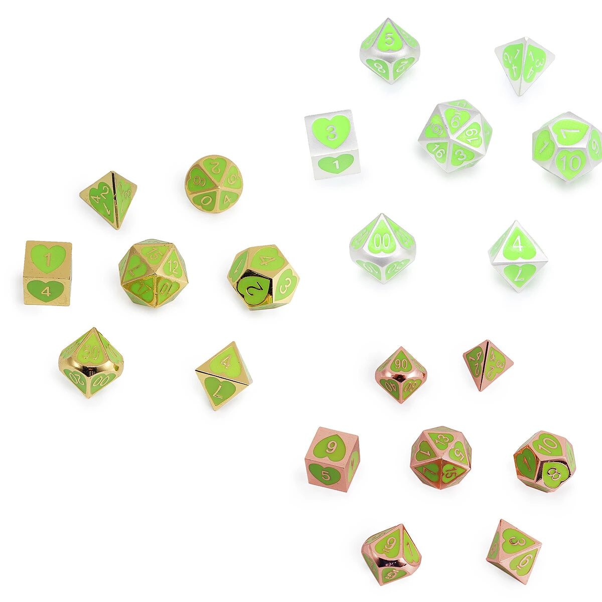 7Pcs Zinc Alloy Polyhedral Dice Set | DND RPG Accessories | EDC Gaming - Image 2
