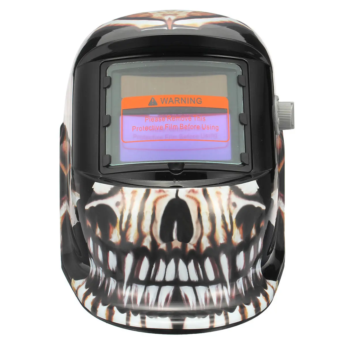 Solar Auto Darkening Welding Helmet - Skeleton Pattern Tig Mask for Grinding - Image 3