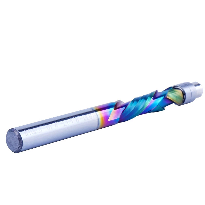 DLC Coating Milling Blade | Solid Carbide Bearing Guided Trim Bit 2 Flutes - Image 5