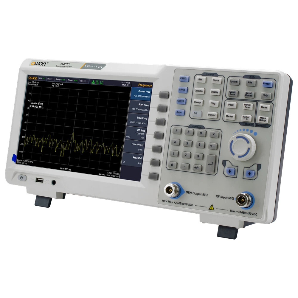 OWON XSA815TG Digital Oscilloscope | 1.5 GHz Spectrum Analyzer with Tracking Generator - Image 3