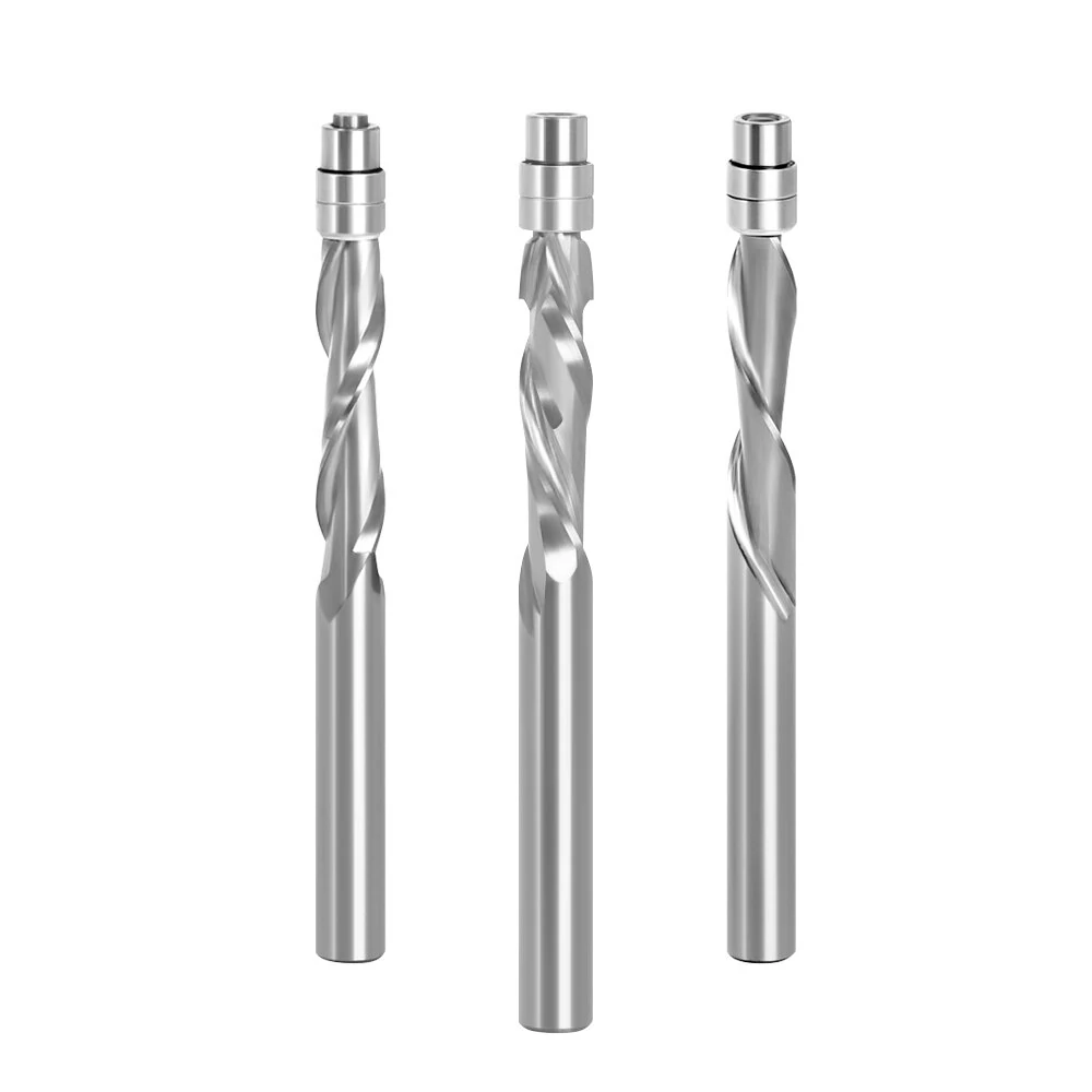 LAVIE 1/4 Inch Shank Carbide Flush Trim Router Bit | Top Bearing Two Flute - Image 4