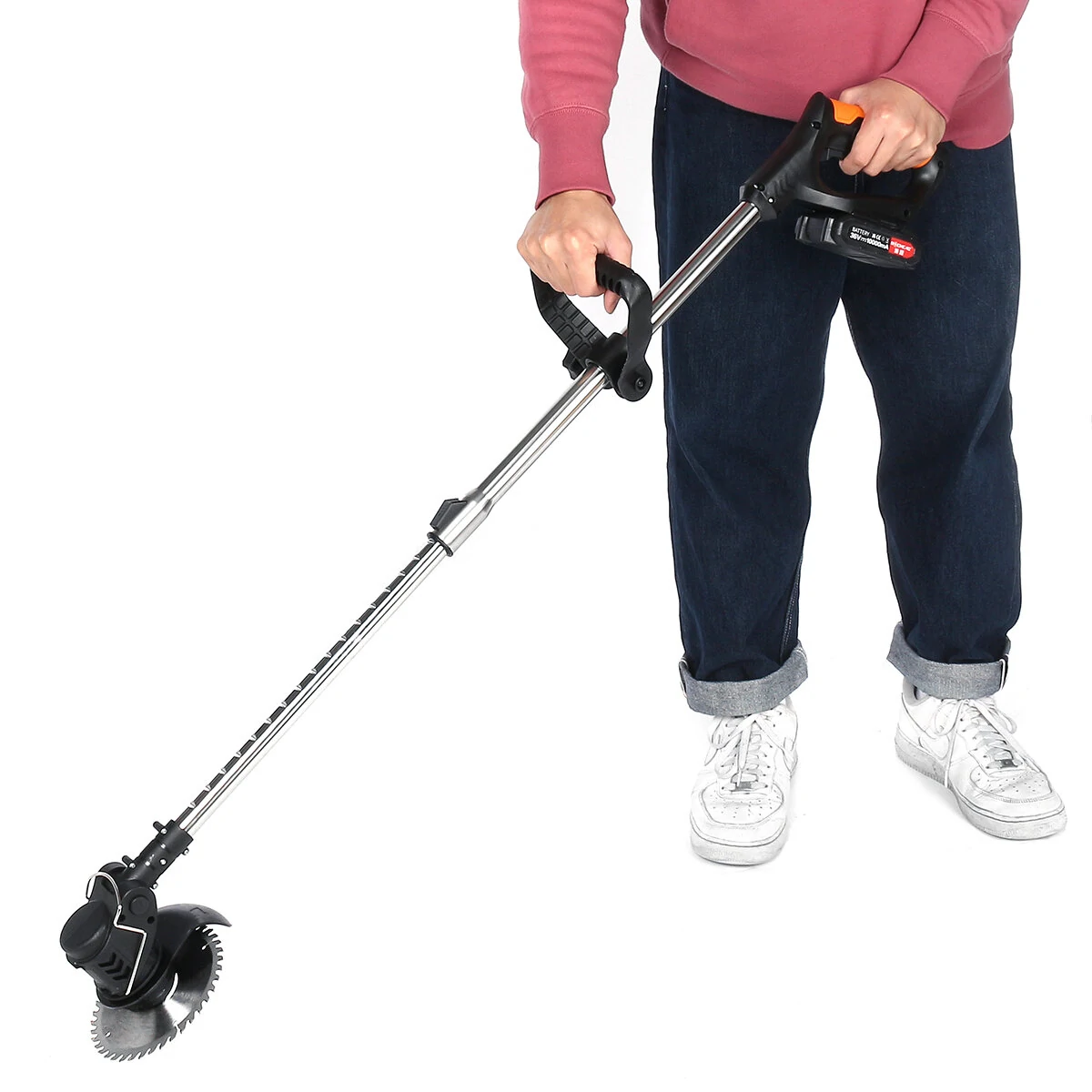 21V Cordless String Trimmer & Edger - 1880W Weed Eater w/ 2x 2000mAh Batteries - Image 3