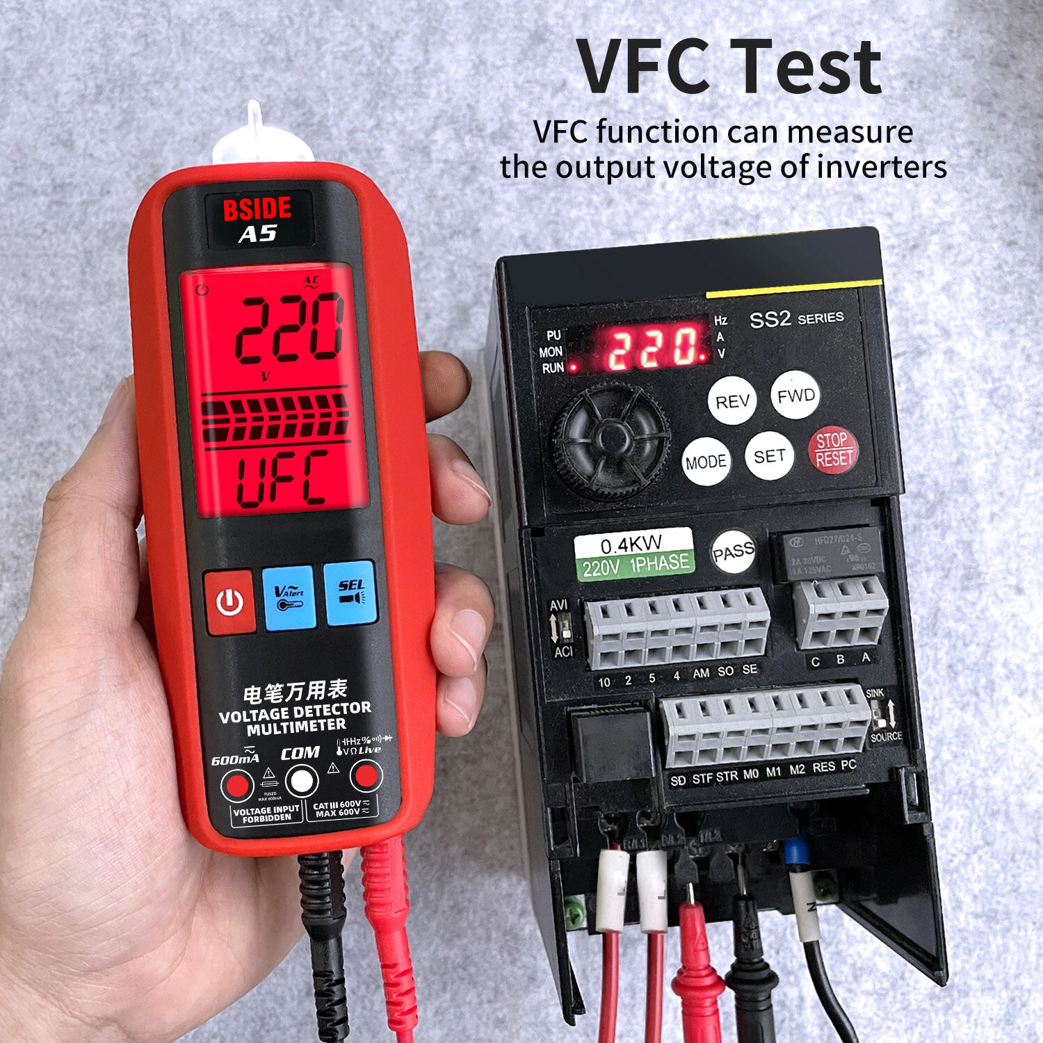 BSIDE A5 Digital Multimeter - Professional Pocket Tester for Voltage Current Capacitance - Image 4