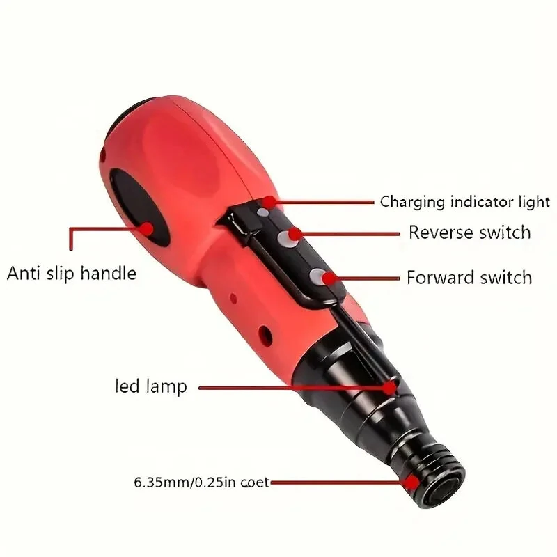 Portable Electric Screwdriver 3.6V Rechargeable - 2/10Nm Torque - Compact DIY Tool Kit - Image 5
