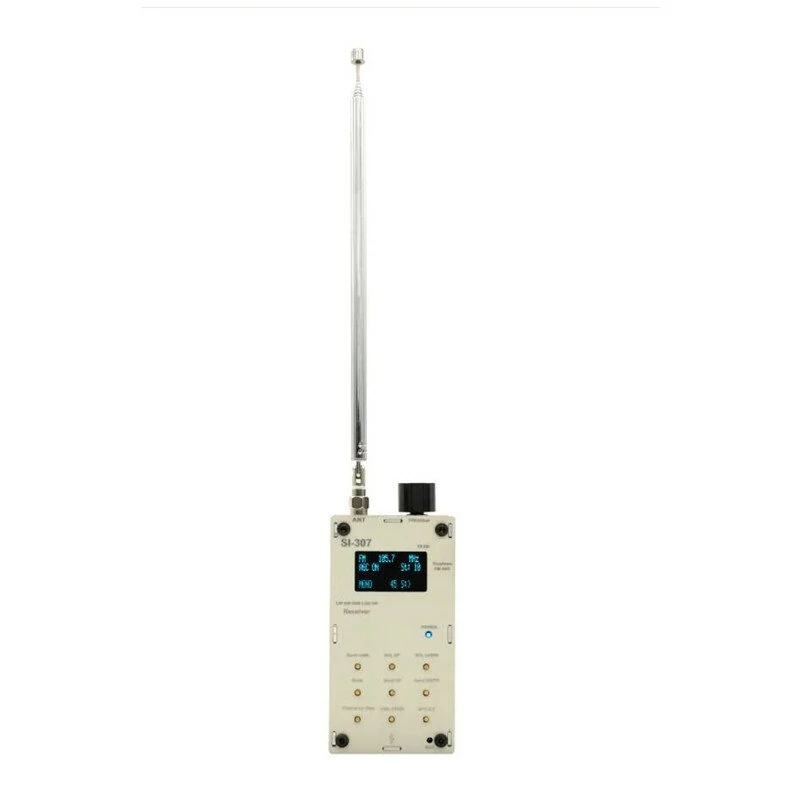 Si-307 Portable Radio Receiver 300KHz-108MHz | SI4732 Chip FM/AM/SSB | OLED & Whip Antenna - Image 3