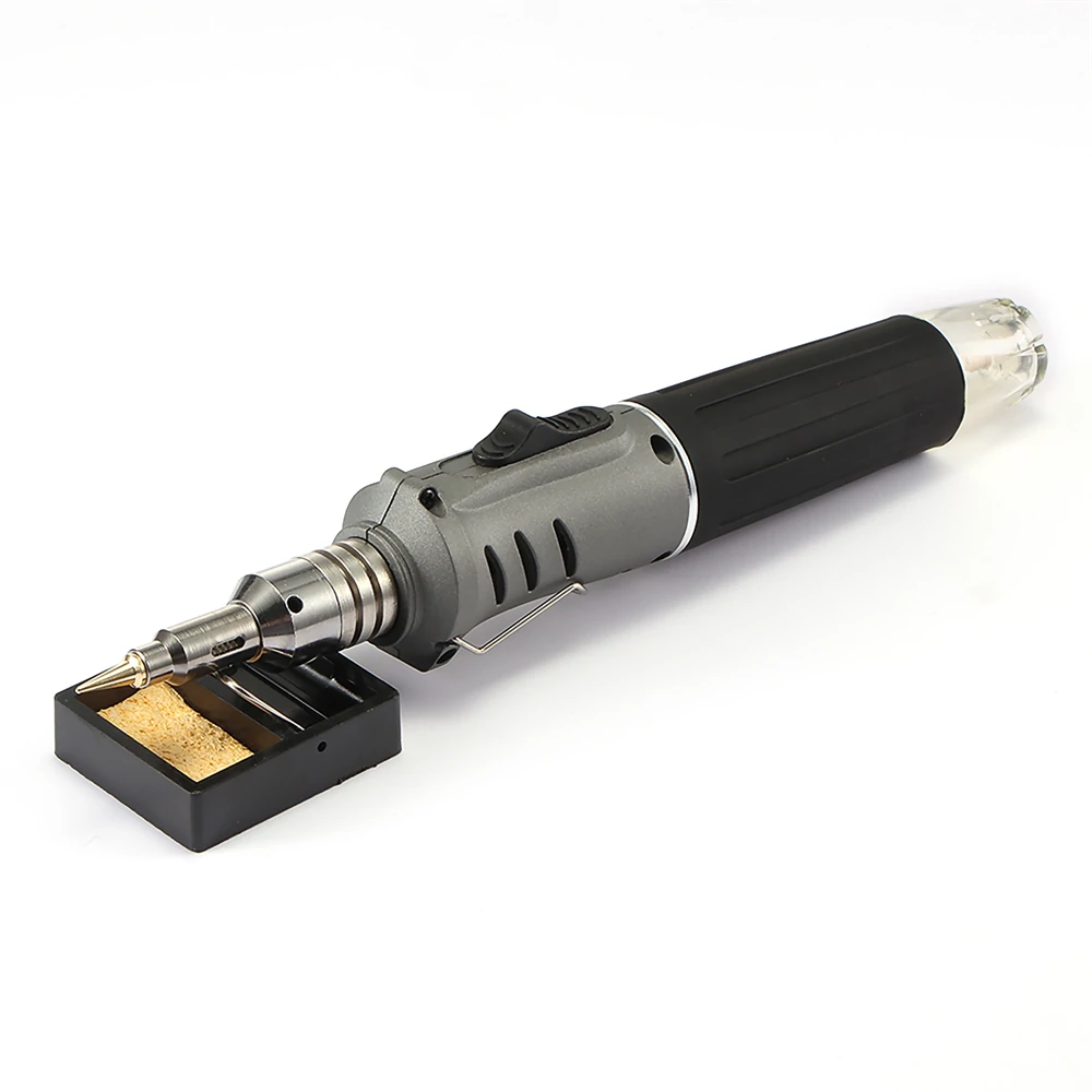 HS-1115K Professional Butane Soldering Iron Set | 10-in-1 Welding Torch Kit with 26ml Gas - Image 4