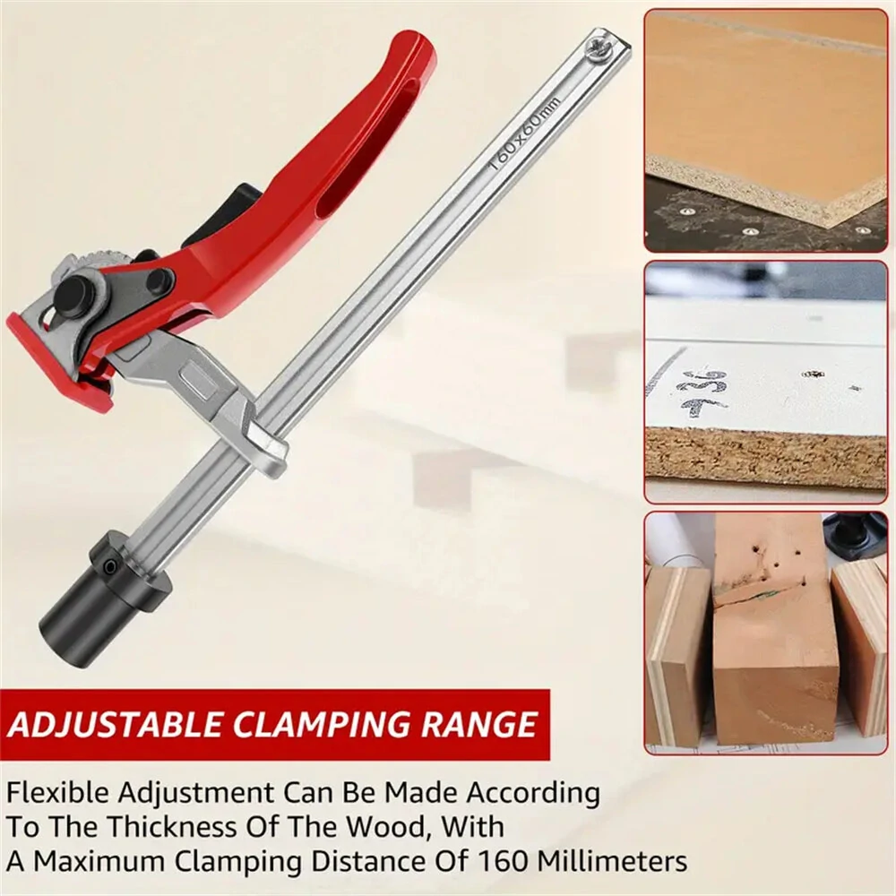 ENJOYWOOD MFT Table Bench Clamp - Quick Ratchet Hold Down Clip for 16mm 19mm 20mm 28mm Dog Holes - Image 5