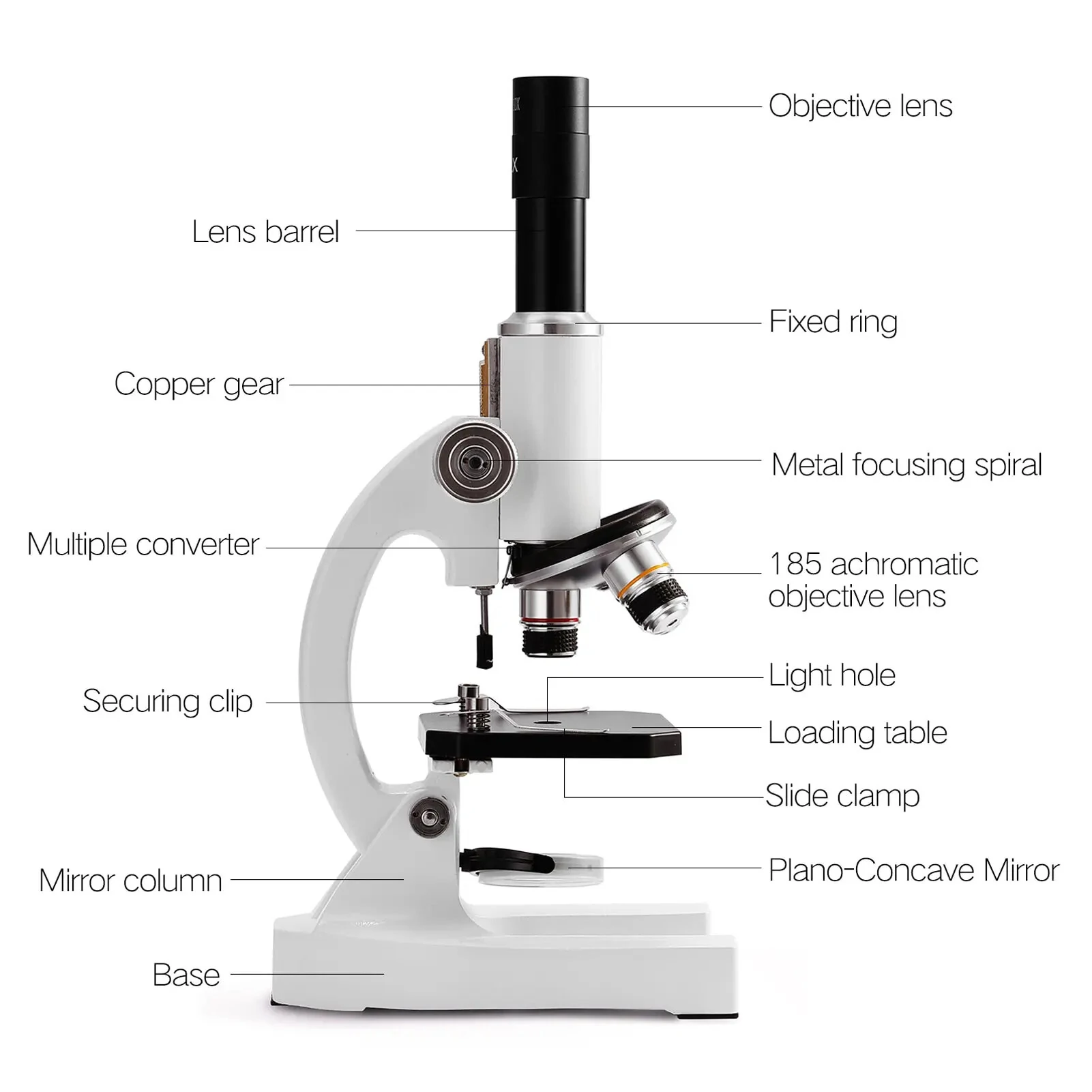 Monocular Digital Microscope 64X-2400X | Adjustable Zoom & Phone Holder | Fill Light for Science Education - Image 5
