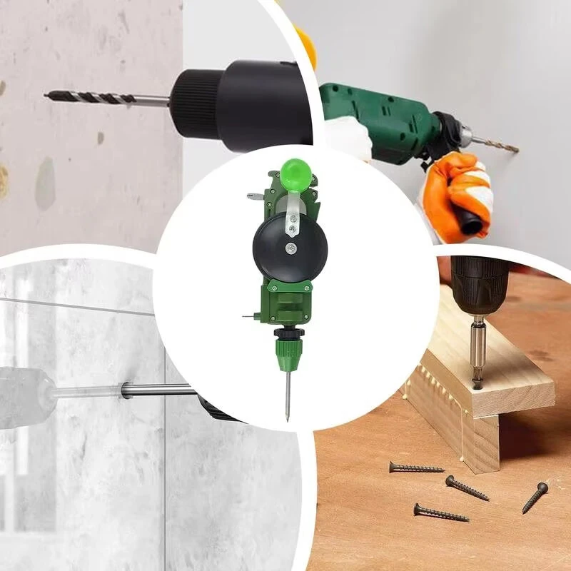 Manual Hand Crank Drill & Hole Punch Tool - Multi-Purpose for Wood & Glass - Lightweight Portable Metal ABS - Image 5