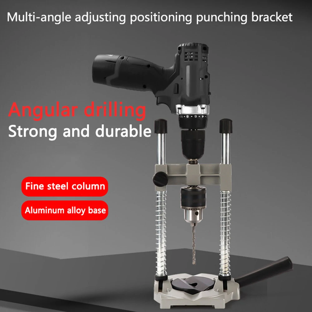 Versatile Drill Stand for Woodworking | Multi-Angle Hole Puncher & Mini Drill Holder - Image 2