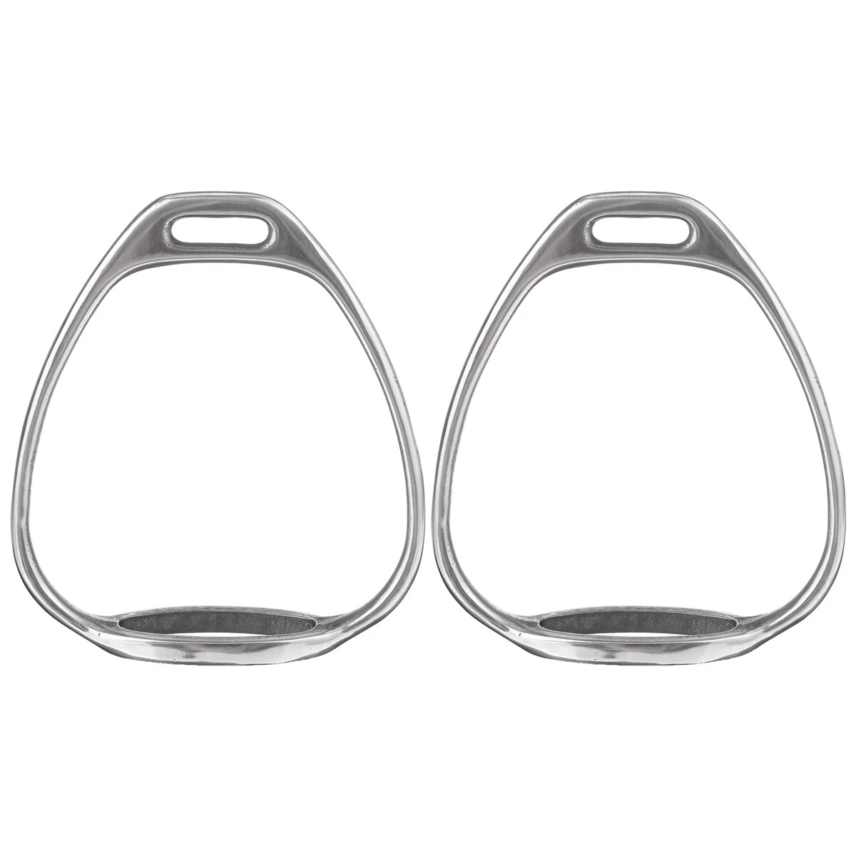 Stainless Steel Double Bent Leg Safety Stirrups | 1 Pair for Horse Riding - Image 2