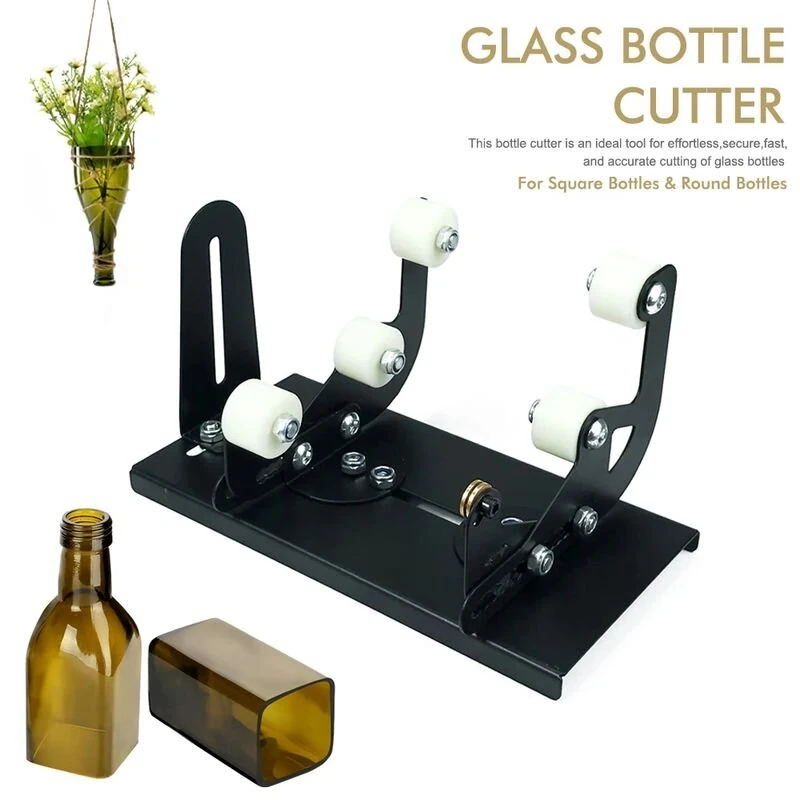 DIY Adjustable Glass Bottle Cutter Tool | For Crafting Wine Bottles Round & Square - Image 2