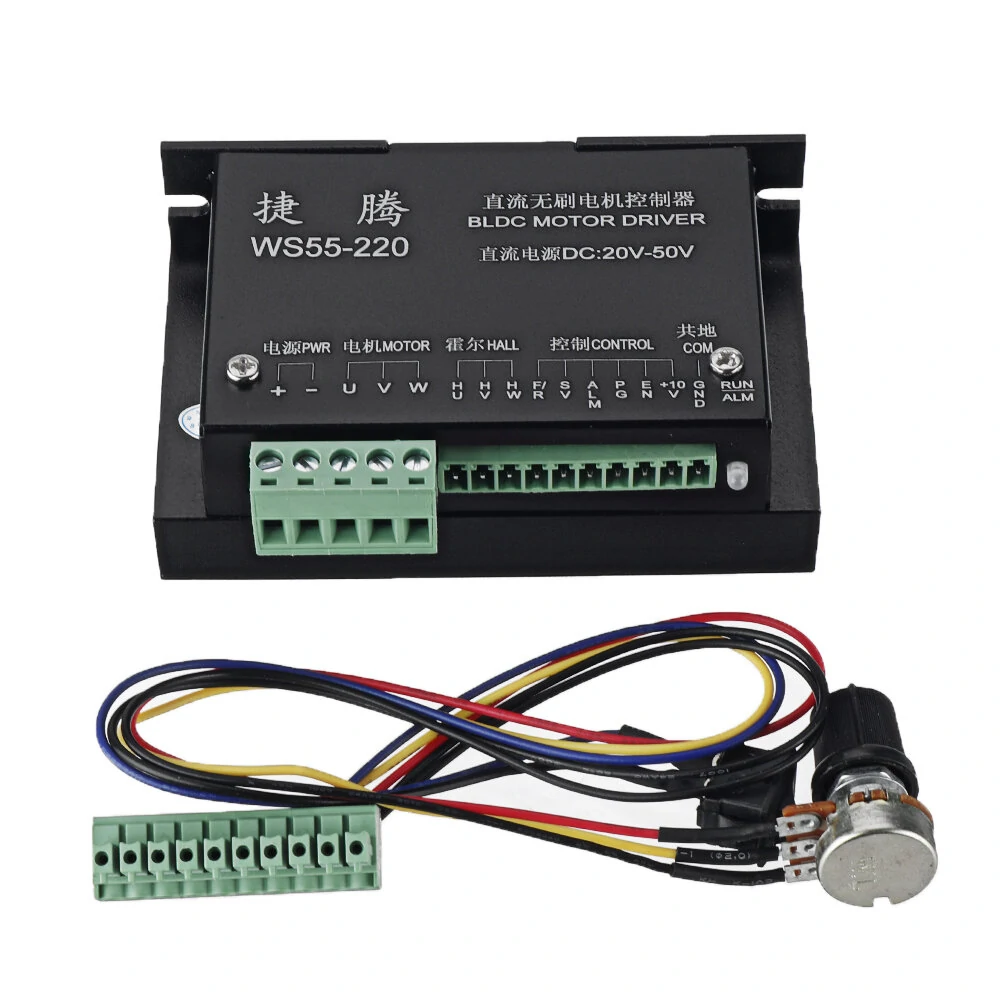 Machifit WS55-220 Brushless Spindle Motor | DC Motor Controller with Speed Potentiometer - Image 3