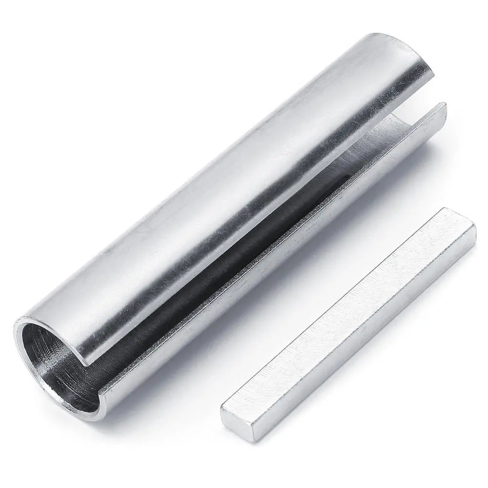 5/8 to 3/4 Inch Steel Shaft Adapter | Pulley Bore Reducer Sleeve Bushing with Keystock - Image 2
