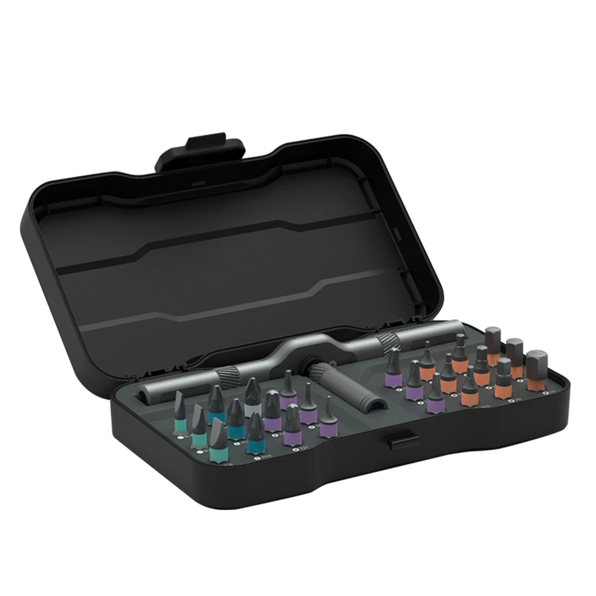 ATuMan RS1 Ratchet Screwdriver Set - 24 S2 Bits & Aluminum Handle | 58-Tooth Tool Kit - Image 2