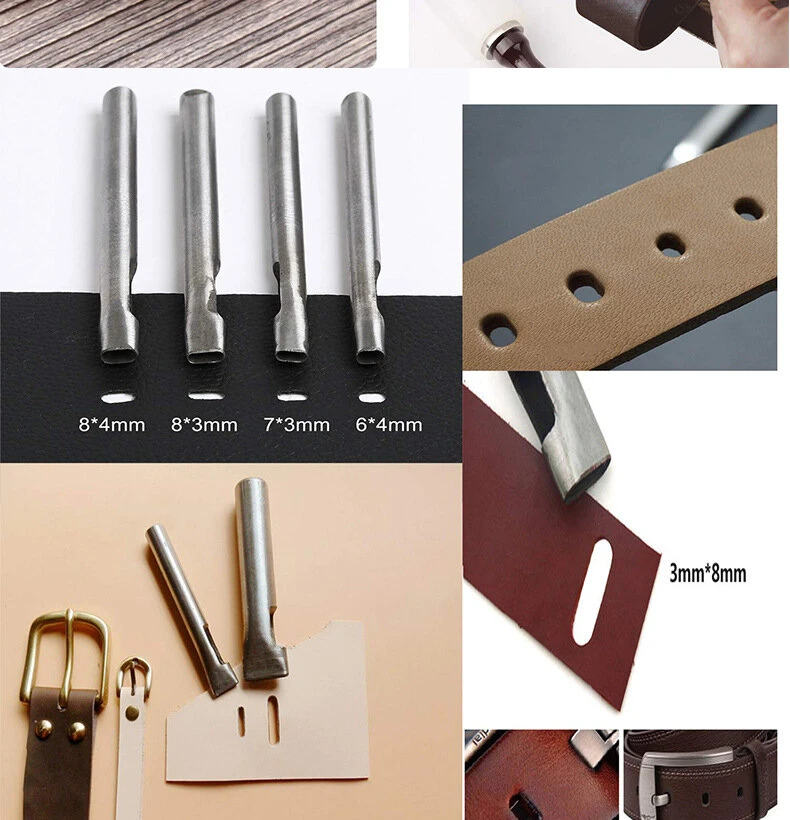 Leather Tool Kit - 366 Pieces DIY Artwork Embossing & Rivet Kit | 54 Tools - Image 5