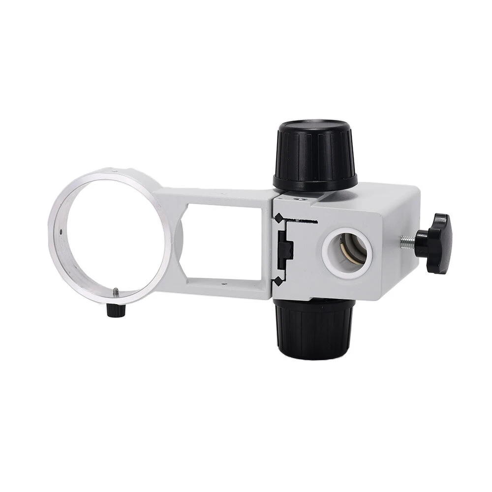 HAYEAR 76mm Stereo Microscope Stand - Adjustable Focusing Holder & Gear Ring Mount Arm - Image 5