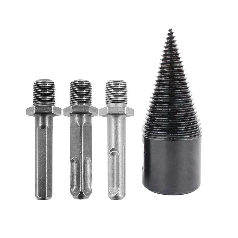 Wood Splitter Firewood Drill Bit - 42mm Heavy Duty Electric Splitting Drill | Hex Shank & Removable Cone - Image 5