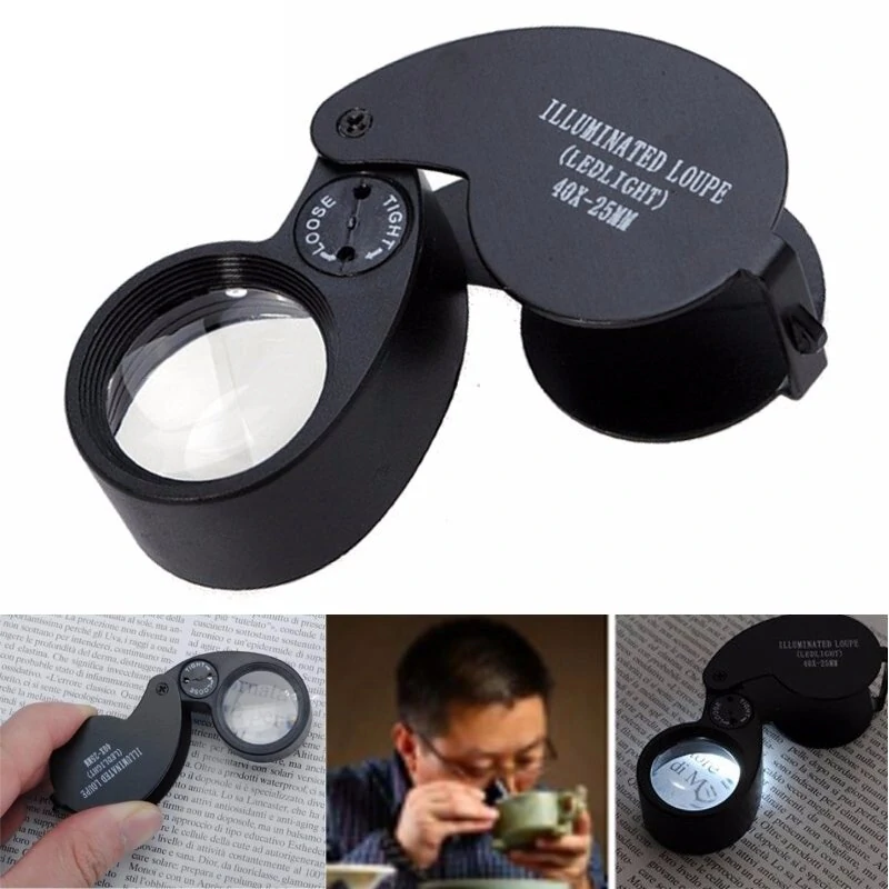 XYZ Brand 40X 25mm LED Loupe - Jewelry & Diamond Inspection Tool - Model XYZ - Image 2