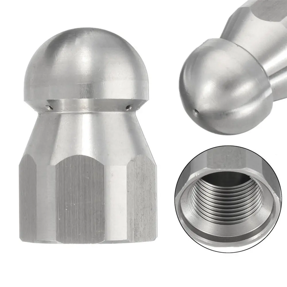 3/8 1/2 F Pressure Washer Drain Sewer Pipe Jetter - 5 Jet Rotary Nozzle - - Image 2