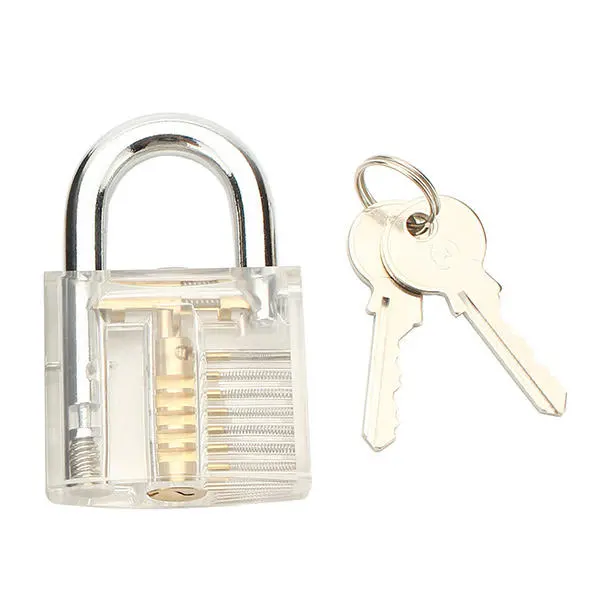 12pcs Blue Handle Lock Pick Set with Practice Padlock | Key Extractor Tool - Image 3