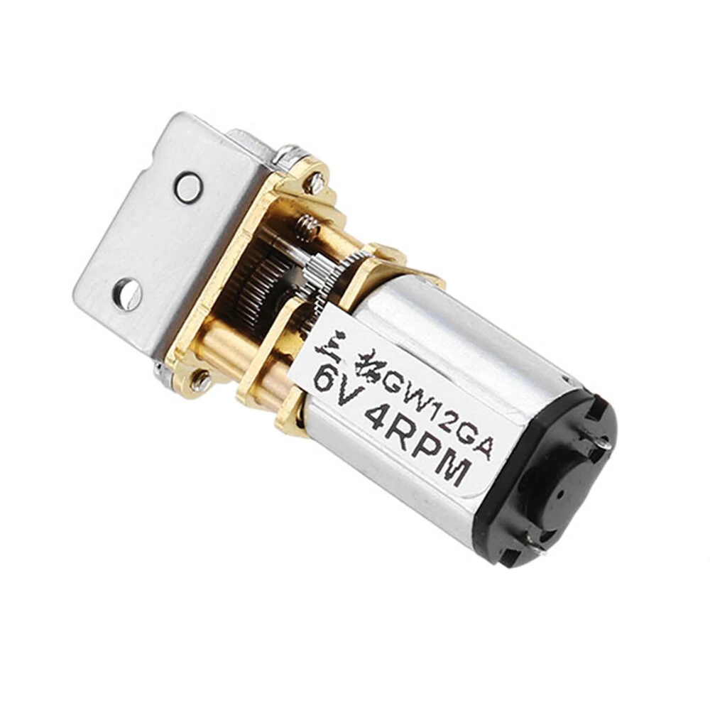 Machifit GW12GA-4 DC 6V 4RPM Worm Gear Motor | High Torque Gearbox - Image 3