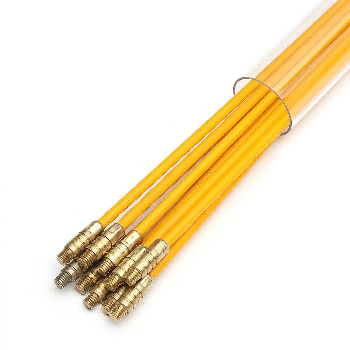 10Pcs 0.3Mx4mm Fiberglass Cable Puller Kit | Electrical Wire Running Rod - Image 2