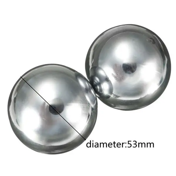 2pcs EDC Solid Steel Fitness Handball - 2.5in Model - Image 2
