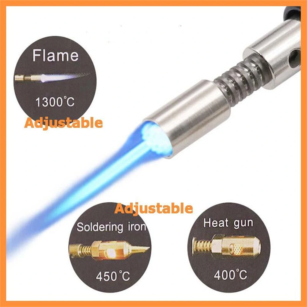 Portable Butane Soldering Iron Set - 4 in 1 Cordless Welding Pen & Blow Torch - Image 4