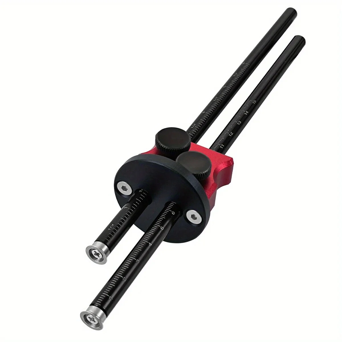 Double Head Wheel Marking Gauge - Aluminum Parallel Line Tool with Inch & MM Scale - Image 4